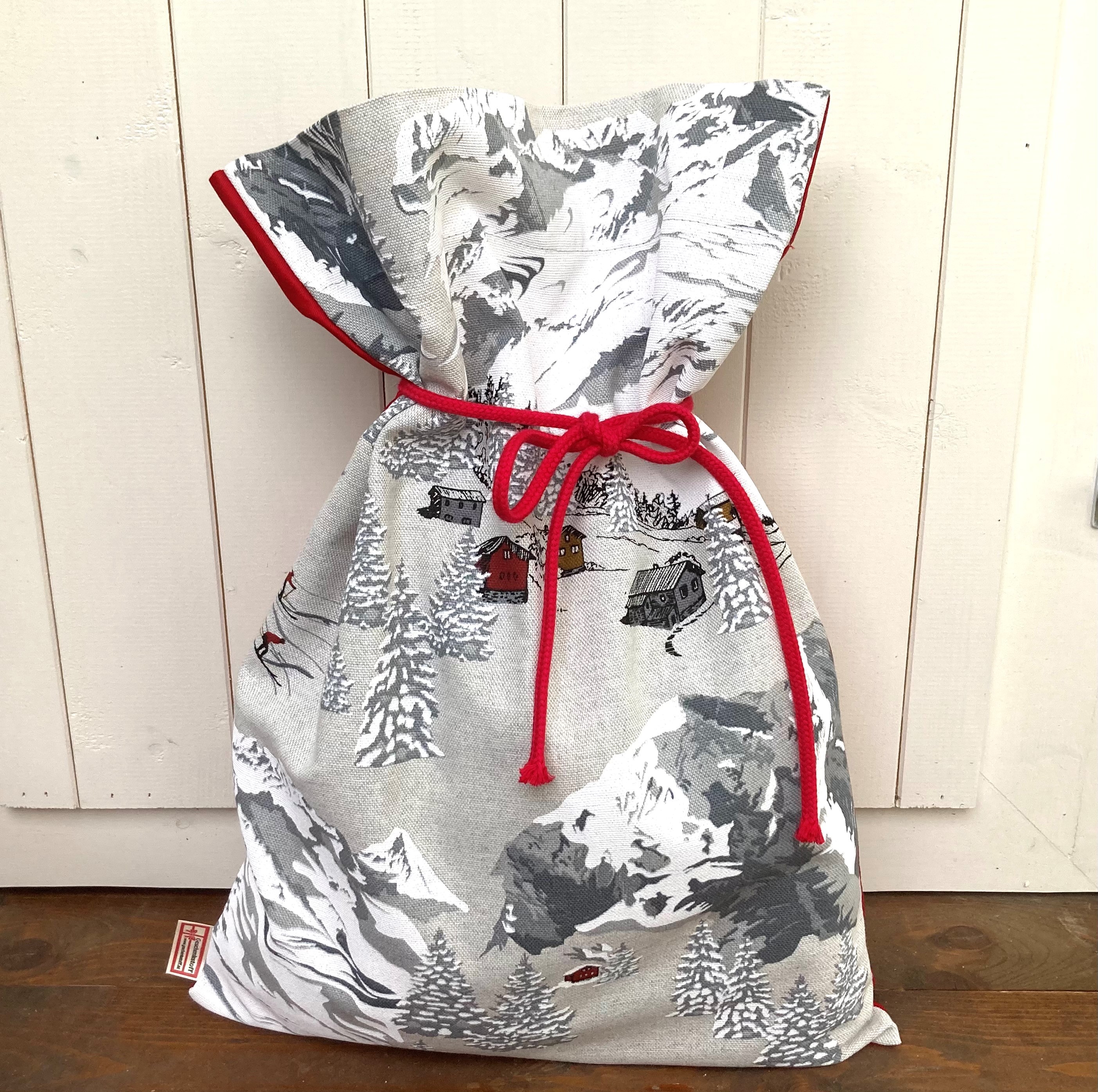 Weihnachten: Geschenkstoffsack: Winter-Wonder-Land-Säcke, XL